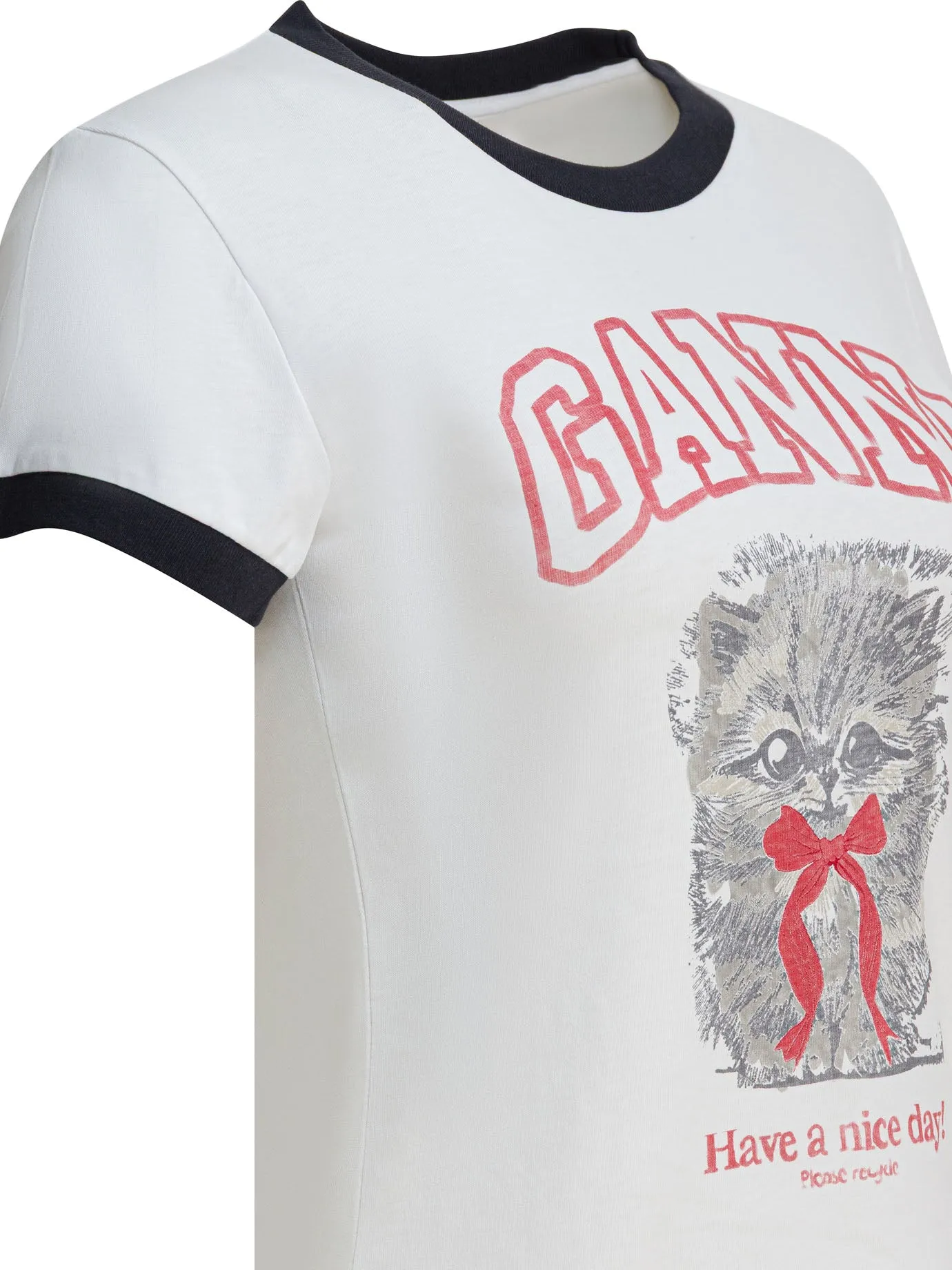 "KITTY" COTTON T-SHIRT sold by Lord & Taylor product image thumbnail 4