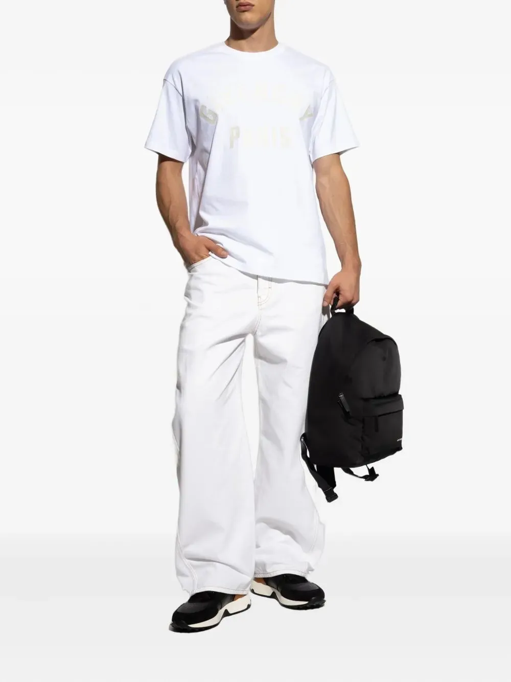 WHITE COTTON T-SHIRT sold by Lord & Taylor product image thumbnail 2