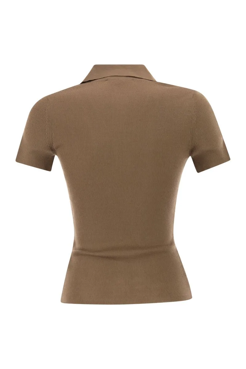 MXMALBERO - RIBBED WOOL POLO SHIRT sold by Lord & Taylor product image thumbnail 2