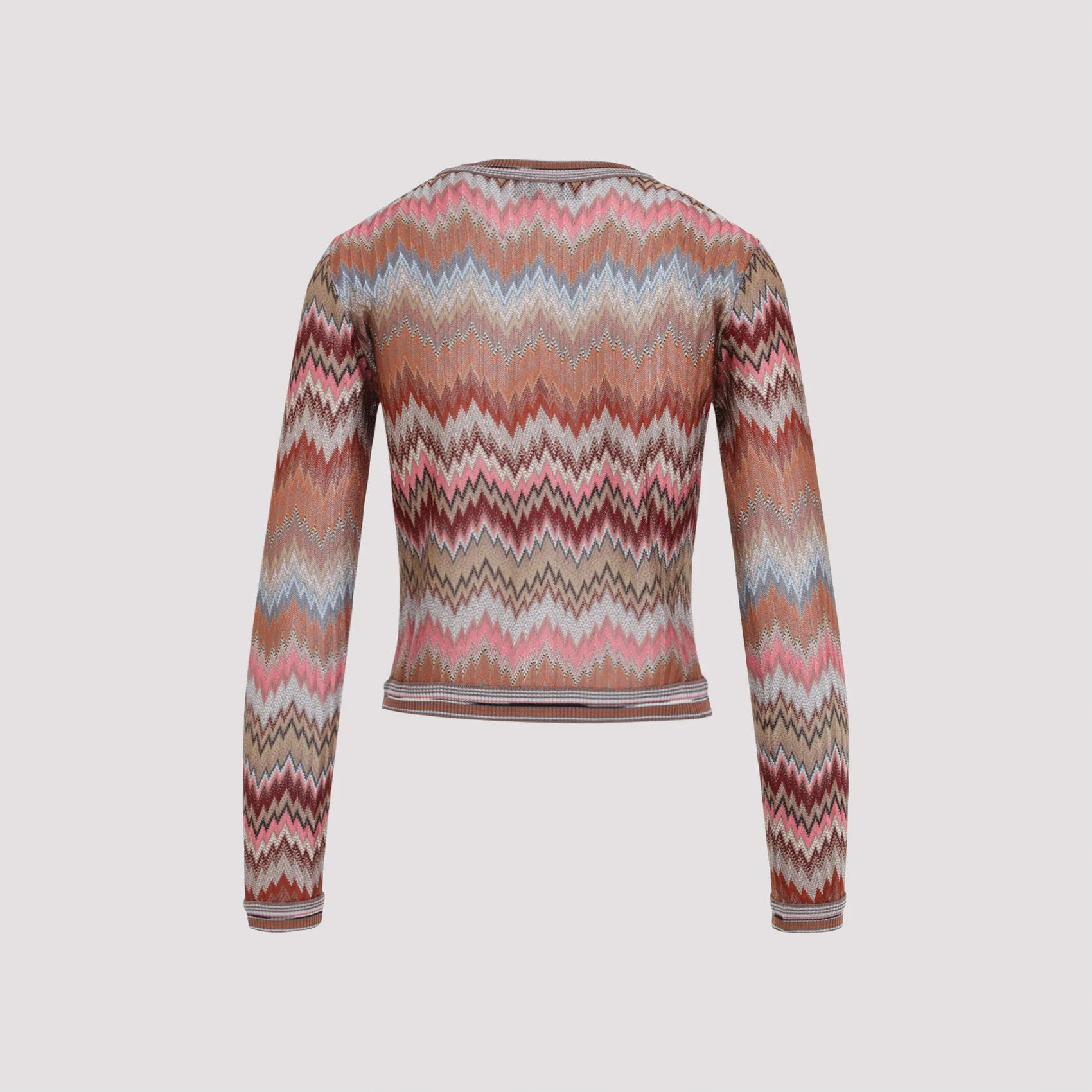 PINK AND RUST BUTTONED VISCOSE CARDIGAN sold by Lord & Taylor product image thumbnail 4
