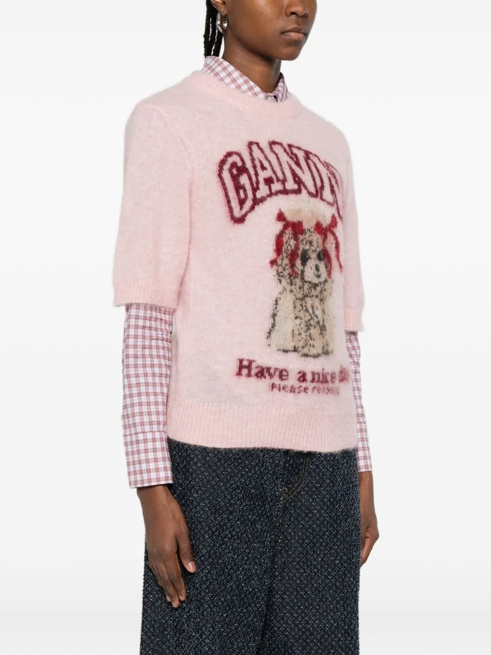 PINK GANNI T-SHIRT sold by Lord & Taylor product image thumbnail 3