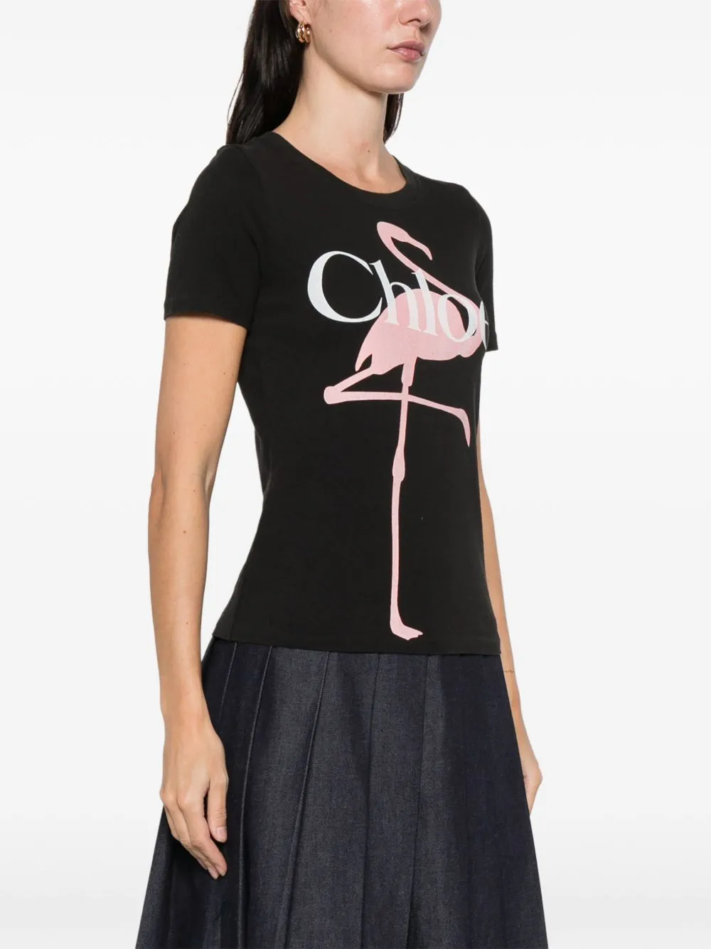 COTTON T-SHIRT WITH LOGO sold by Lord & Taylor product image thumbnail 5