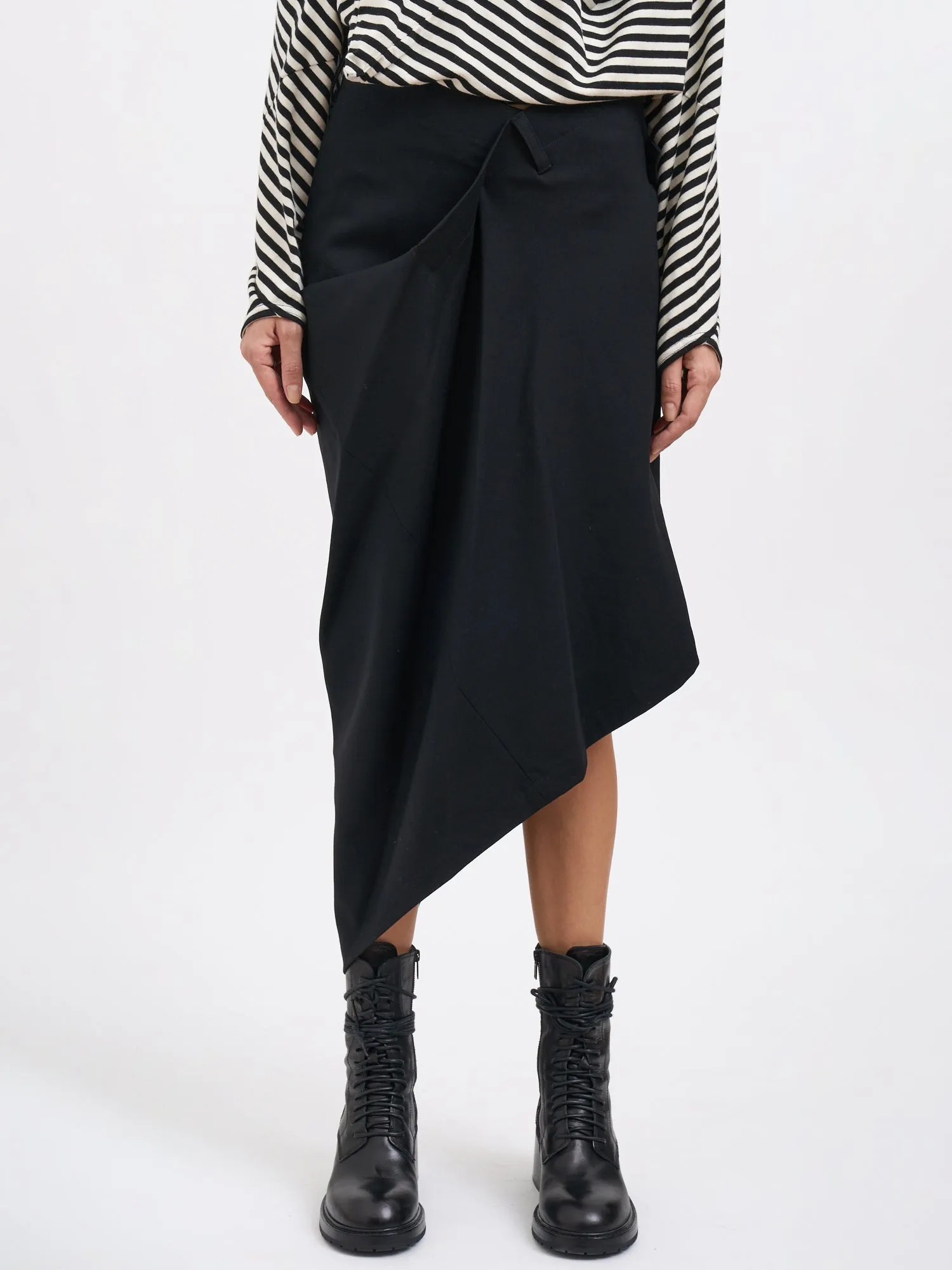 ASYMMETRIC WOOL SKIRT sold by Lord & Taylor product image thumbnail 2