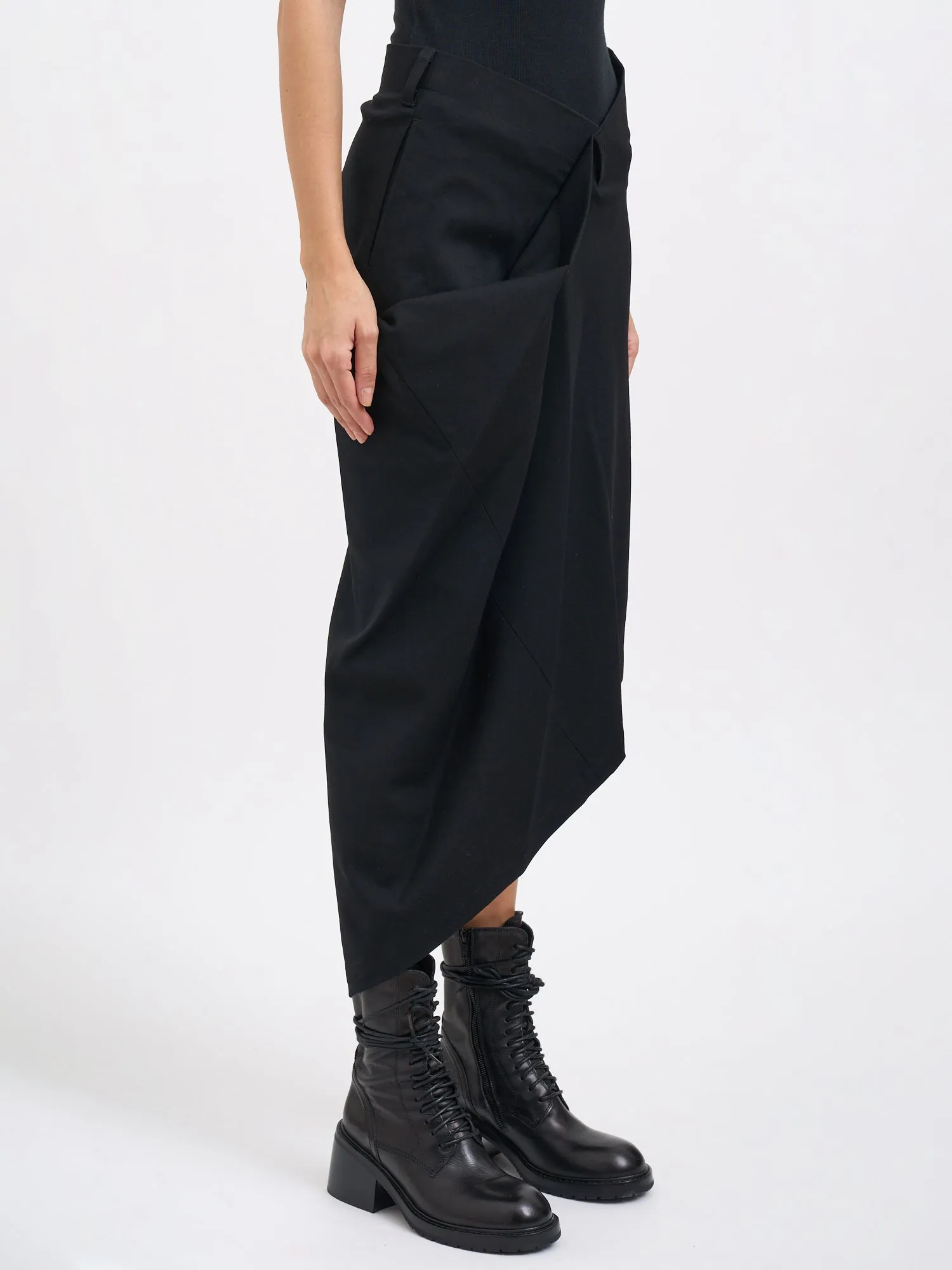 ASYMMETRIC WOOL SKIRT sold by Lord & Taylor product image thumbnail 3