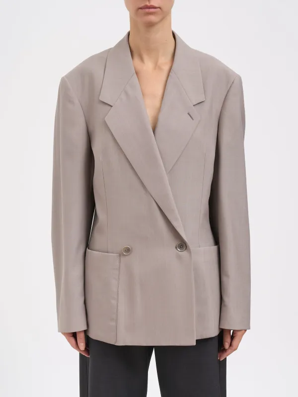 DOUBLE-BREASTED TAILORED JACKET sold by Lord & Taylor