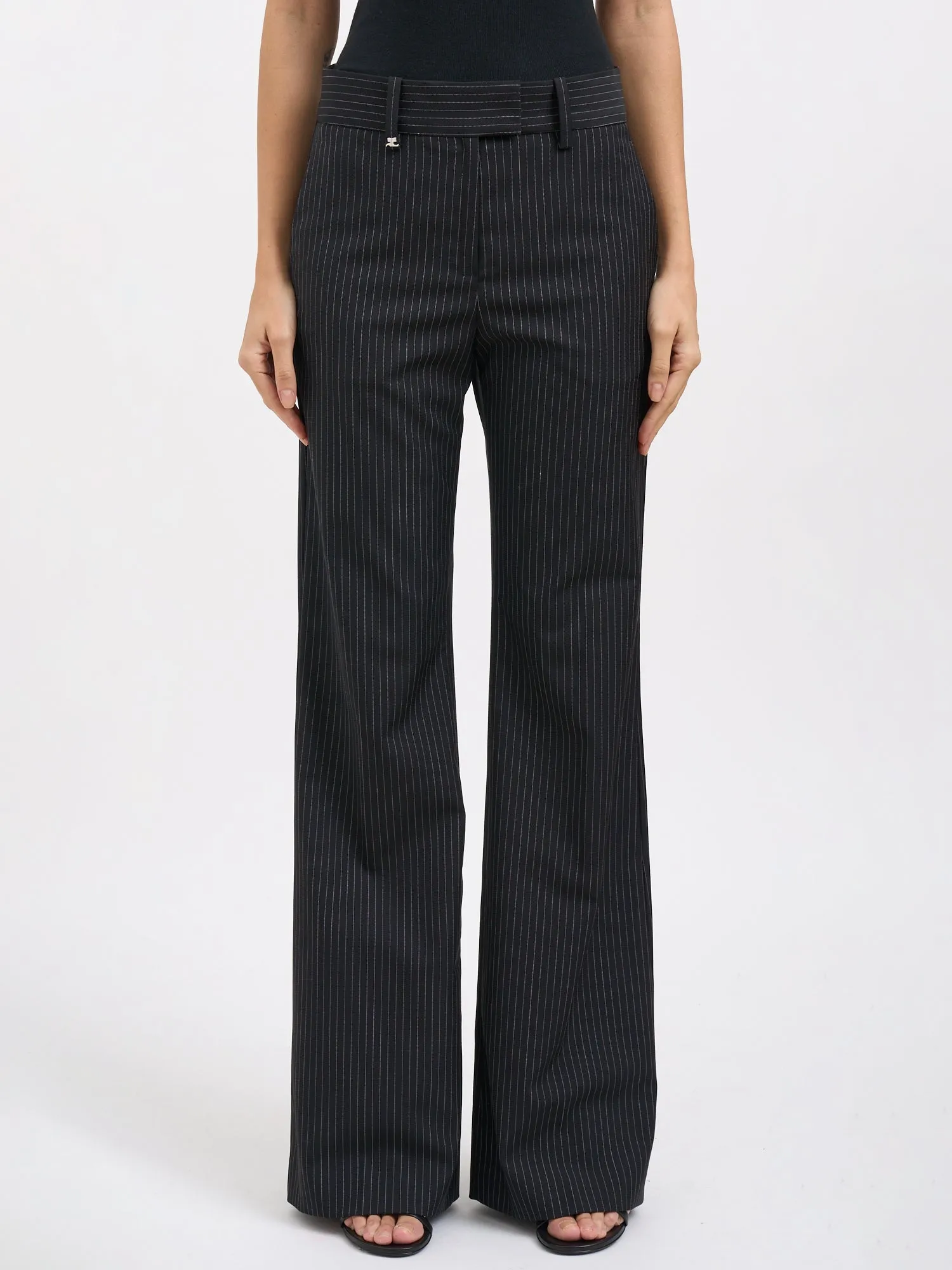 TAILORED PINSTRIPES TROUSERS sold by Lord & Taylor