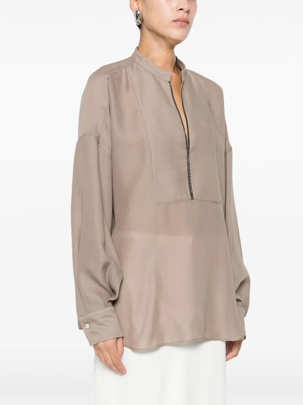 V-NECKED BLOUSE sold by Lord & Taylor product image thumbnail 5