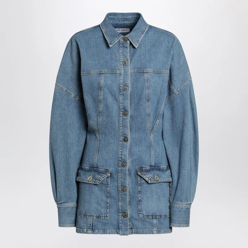 LIGHT BLUE DENIM MINI DRESS sold by Lord & Taylor