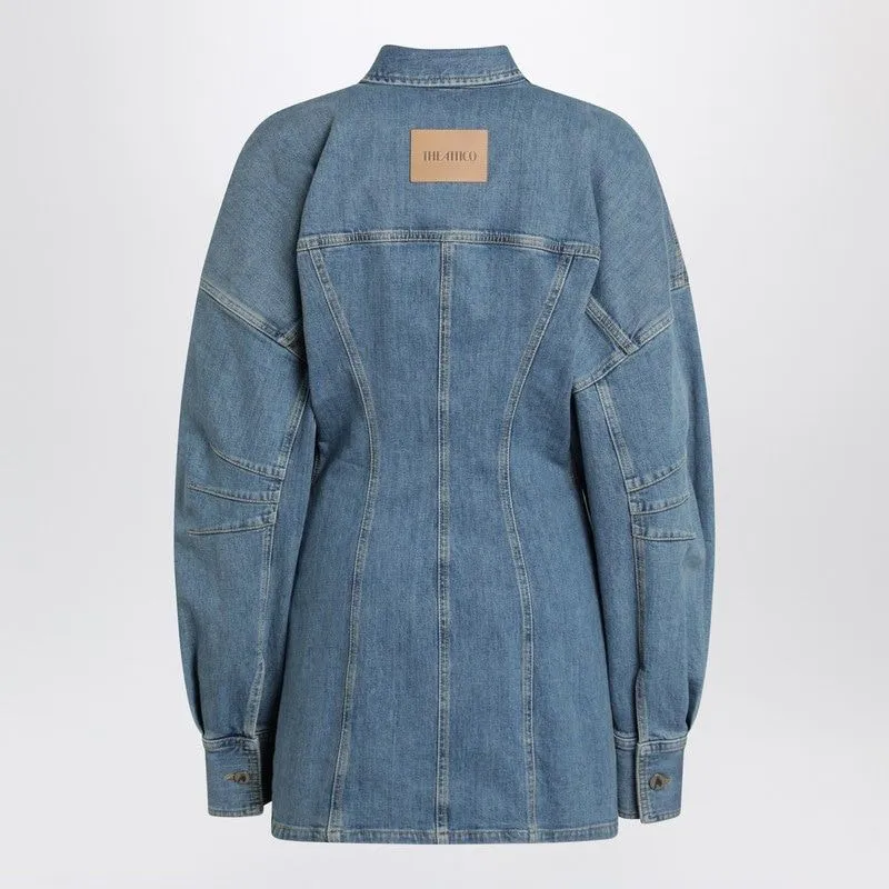 LIGHT BLUE DENIM MINI DRESS sold by Lord & Taylor product image thumbnail 2