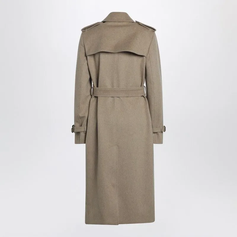 BEIGE MéLANGE DOUBLEBREASTED CASHMERE COAT sold by Lord & Taylor product image thumbnail 2