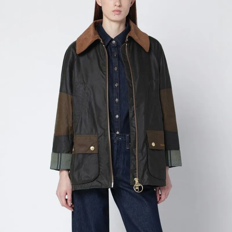 ALLERSTON WAXED JACKET IN OLIVE GREEN COLORBLOCK sold by Lord & Taylor