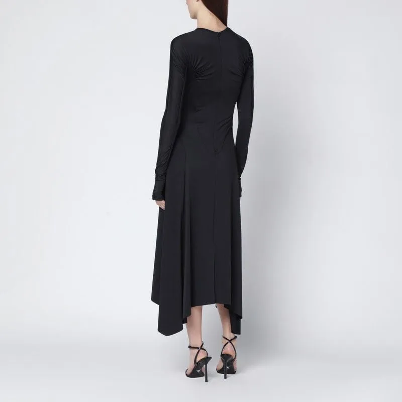 BLACK ASYMMETRIC MIDI DRESS sold by Lord & Taylor product image thumbnail 2