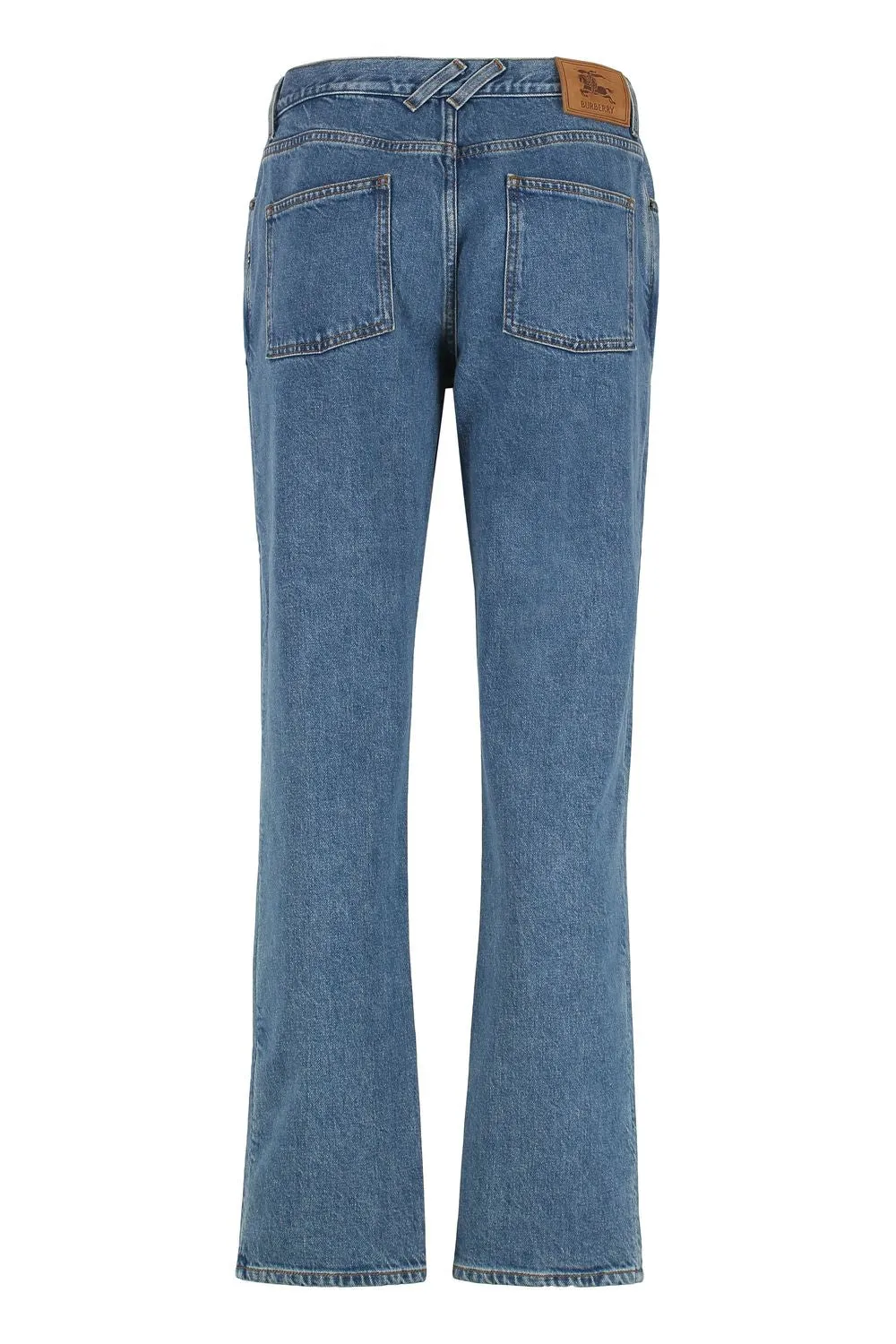 STRAIGHT JEANS IN MID BLUE DENIM sold by Lord & Taylor product image thumbnail 2