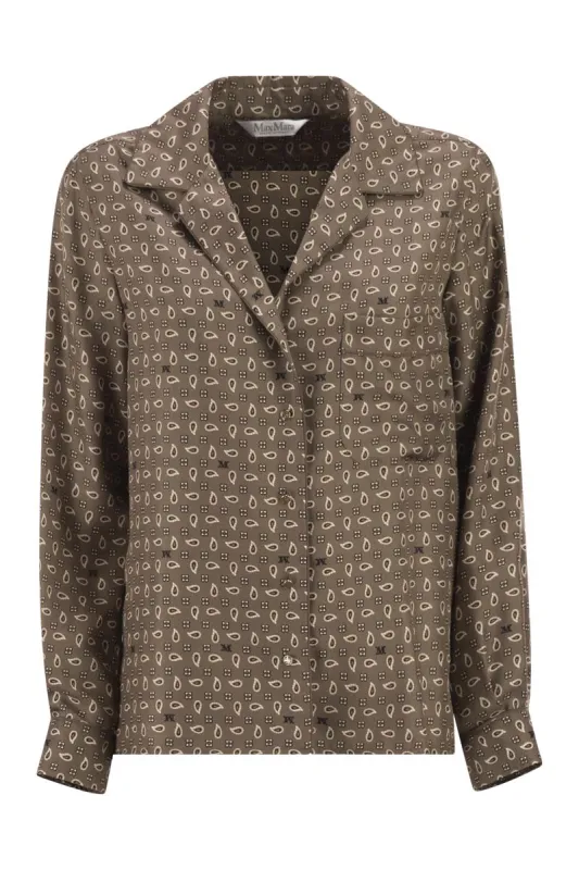 MXMDISCO - SEMI-FITTED PRINTED SILK SHIRT made by MaxMara