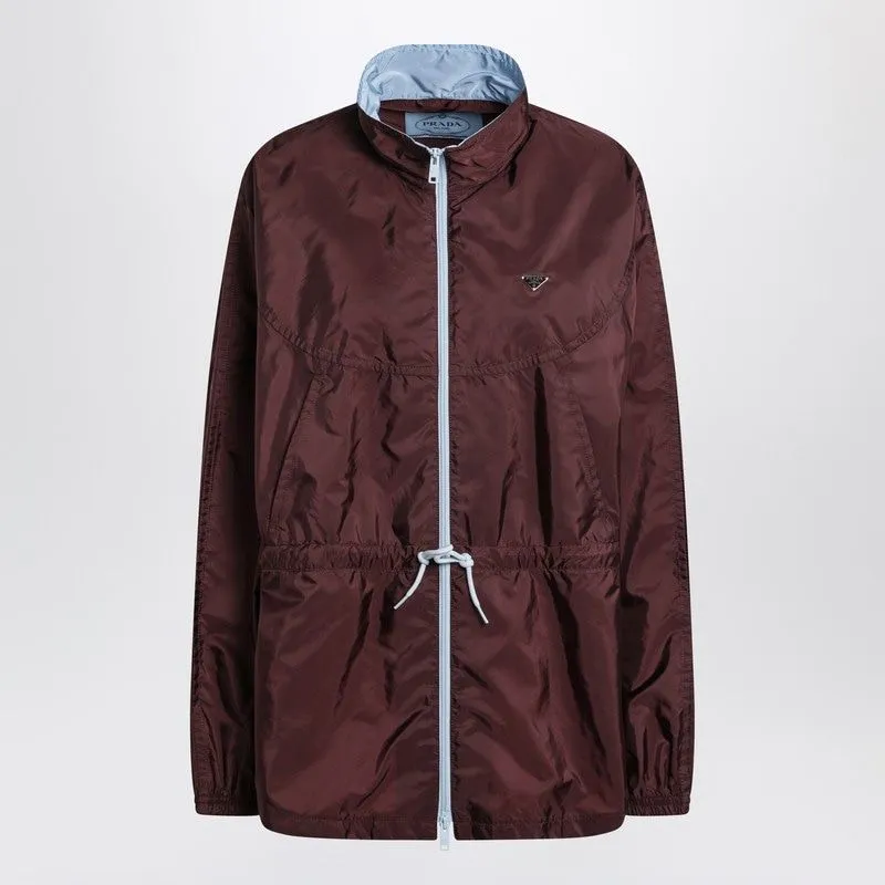 GARNET RED RENYLON BLOUSON made by Prada
