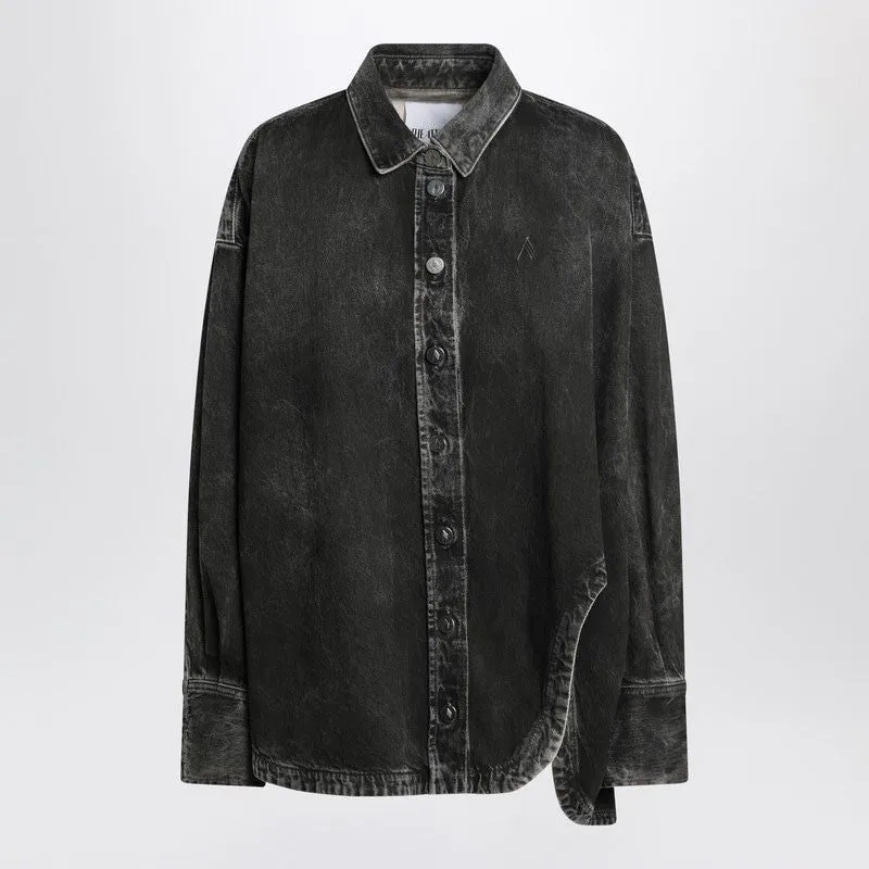 BLACK WASHED DENIM SHIRT sold by Lord & Taylor