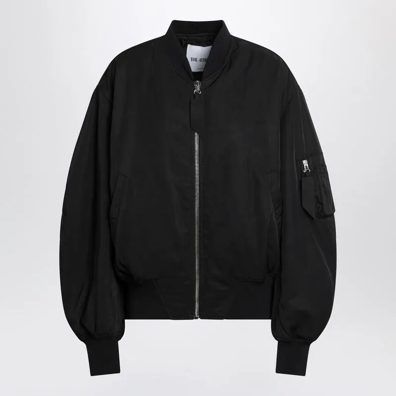 BLACK ZIP BOMBER JACKET made by The Attico