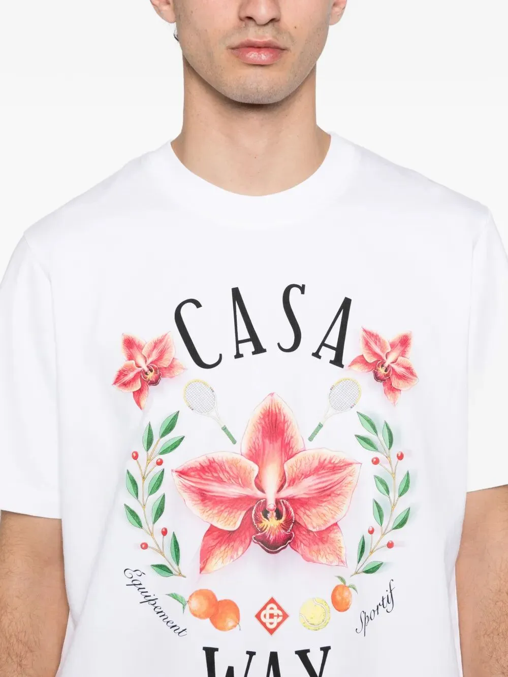 "CASA WAY ORCHID PRINT" CLASSIC T-SHIRT sold by Lord & Taylor product image thumbnail 3