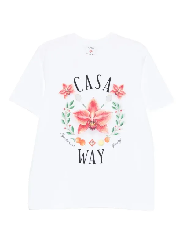 "CASA WAY ORCHID PRINT" CLASSIC T-SHIRT sold by Lord & Taylor
