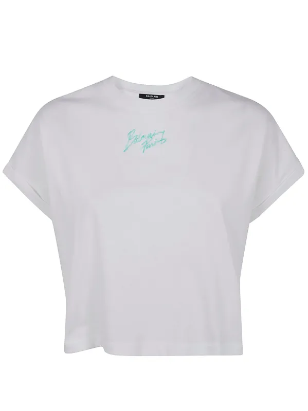 SHORT SLEEVES " PARIS" CROPPED T-SHIRT sold by Lord & Taylor