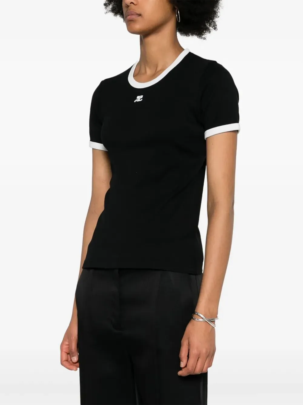 "SIGNATURE CONTRAST" T-SHIRT sold by Lord & Taylor product image thumbnail 5