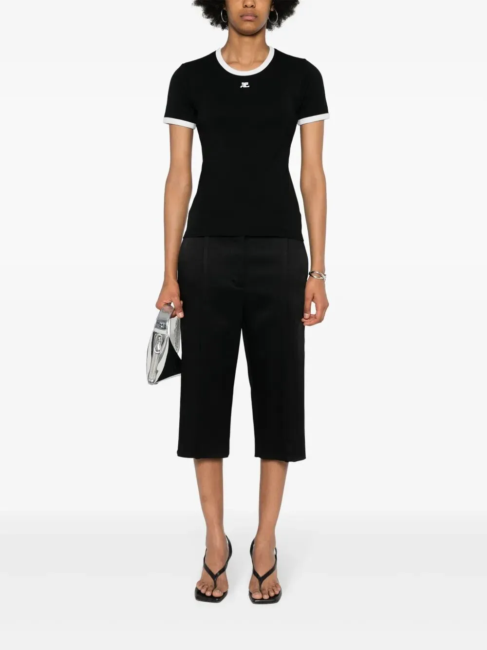 "SIGNATURE CONTRAST" T-SHIRT sold by Lord & Taylor product image thumbnail 2