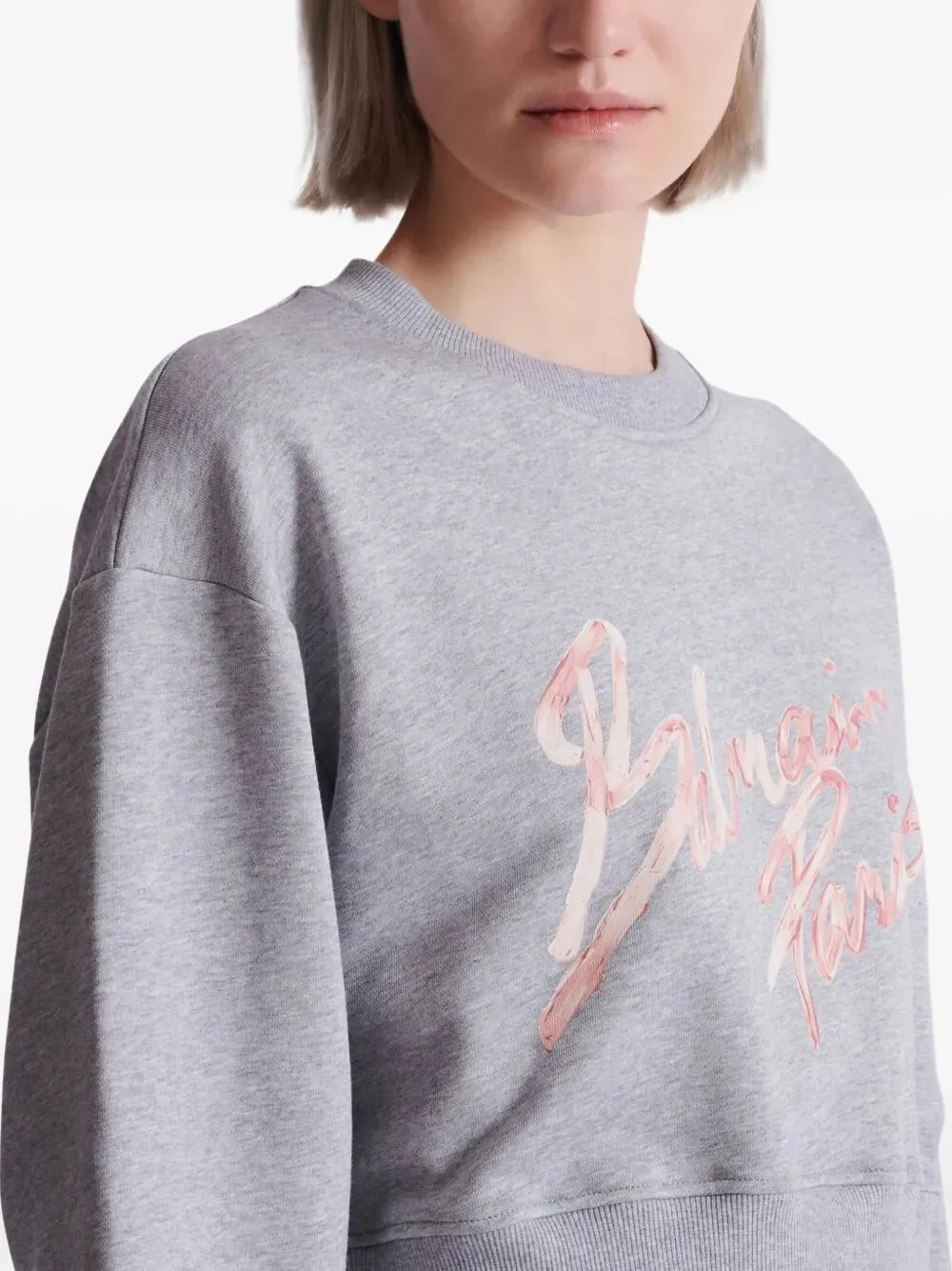 " PARIS" CROPPED ROUNDNECK SWEATER sold by Lord & Taylor product image thumbnail 4