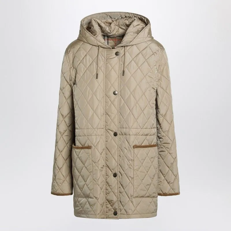 BEIGE QUILTED NYLON COAT sold by Lord & Taylor