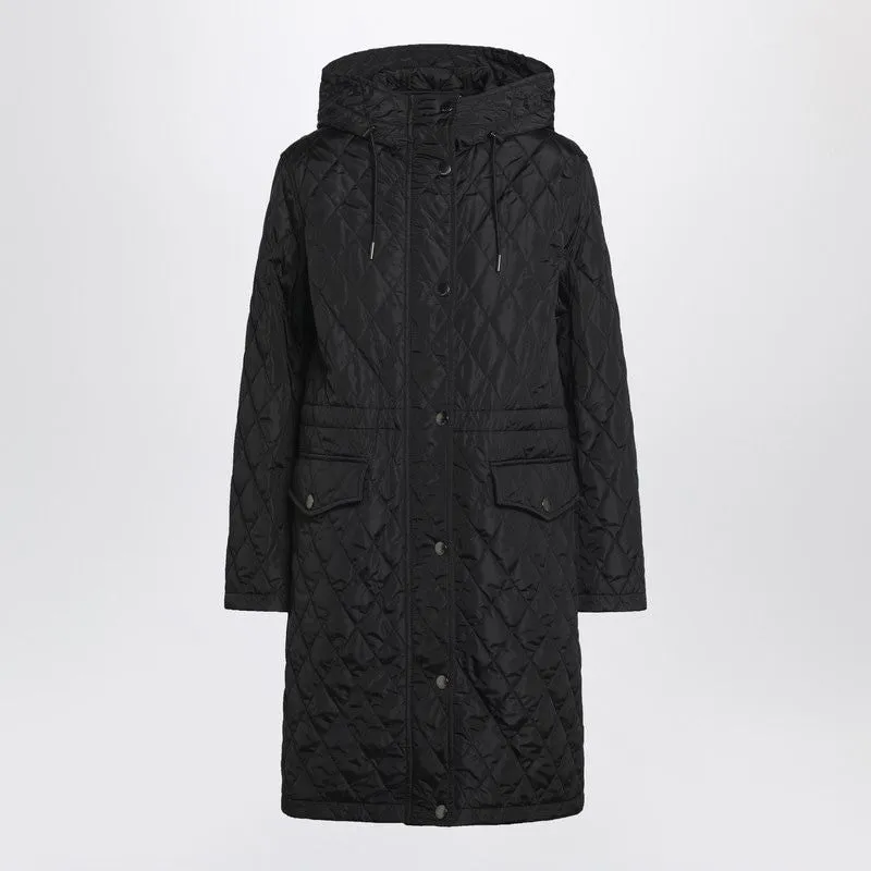 BLACK QUILTED NYLON COAT sold by Lord & Taylor