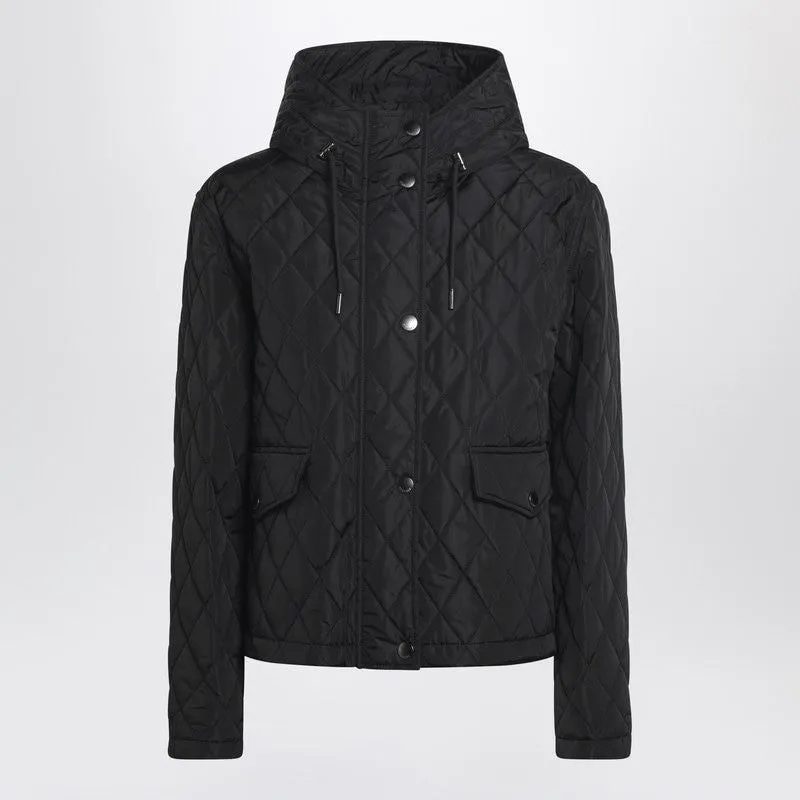 BLACK CROPPED QUILTED JACKET sold by Lord & Taylor