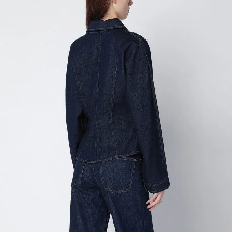 DARK INDIGO DENIM SHIRT sold by Lord & Taylor product image thumbnail 2