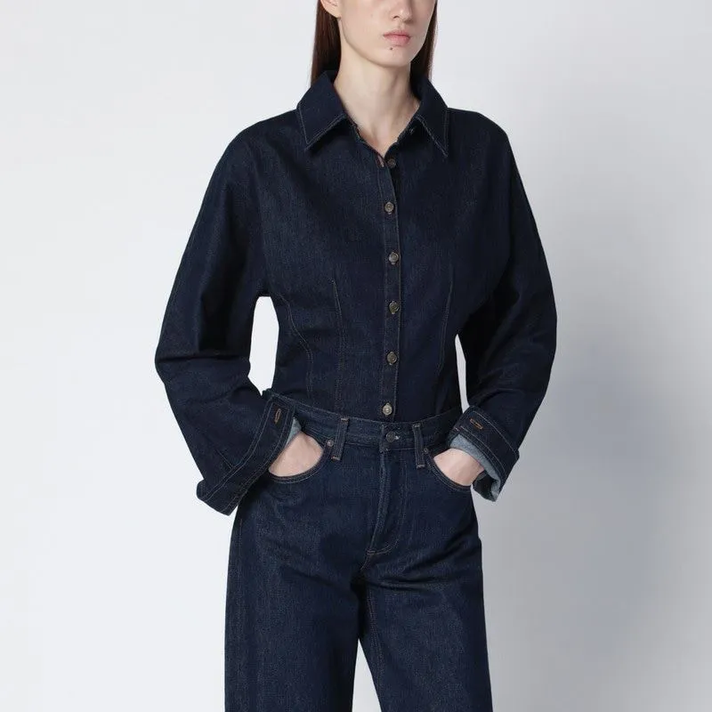 DARK INDIGO DENIM SHIRT sold by Lord & Taylor