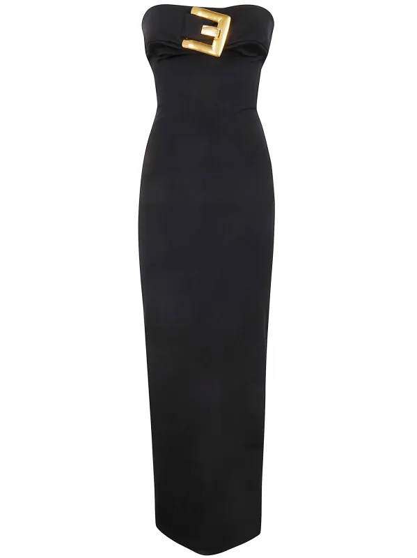 BELTED BUSTIER COMPACT JERSEY LONG DRESS sold by Lord & Taylor