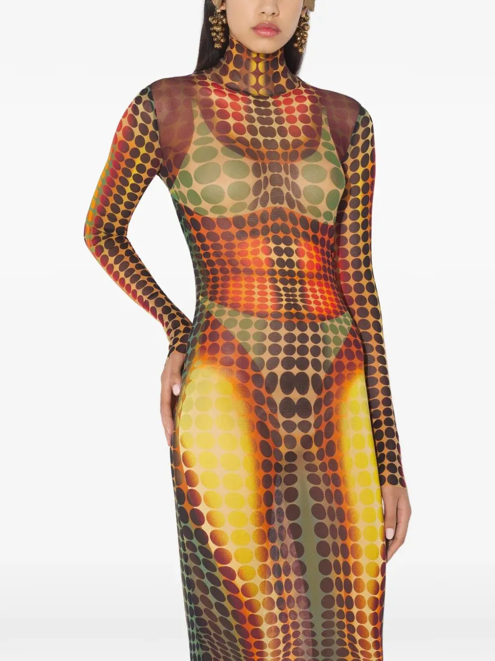 "RE-EDITION : LONG DRESS" HIGH NECK WITH LONG SLEEVES sold by Lord & Taylor product image thumbnail 4