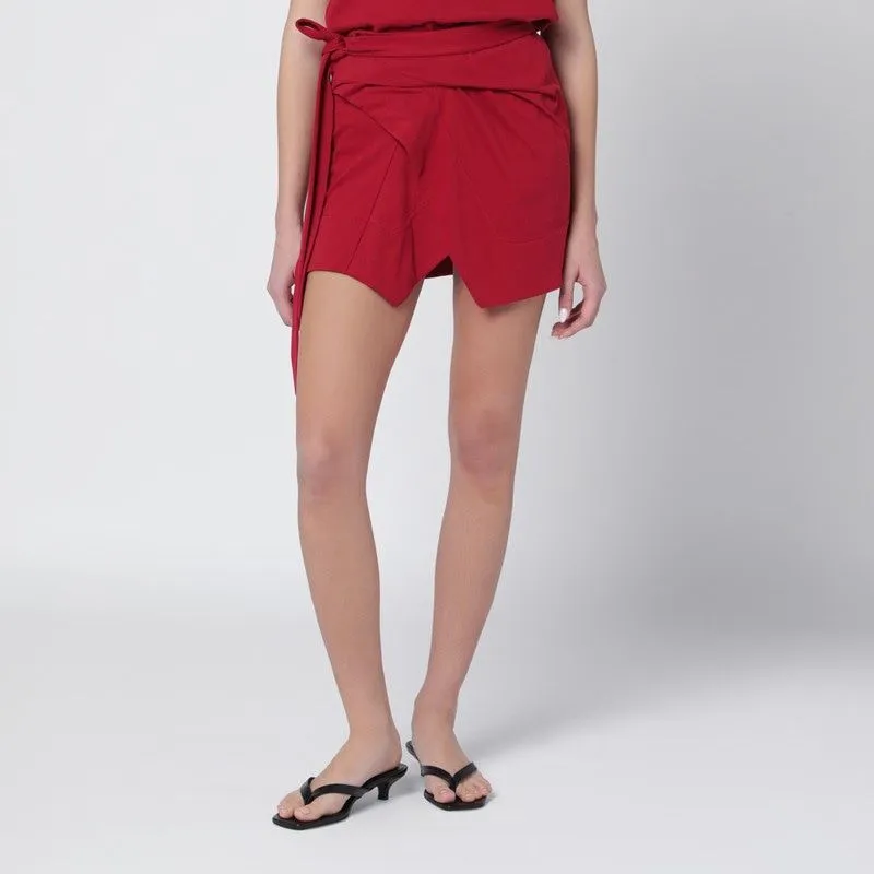 BERENICE CHERRYCOLOURED JERSEY MINISKIRT made by Isabel Marant