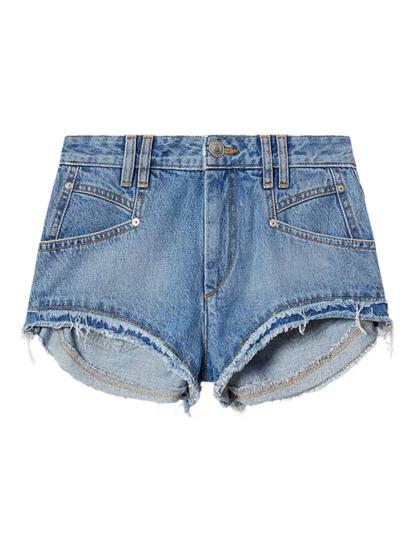 LIGHT BLUE DENIM ENEIDALA SHORTS made by Isabel Marant