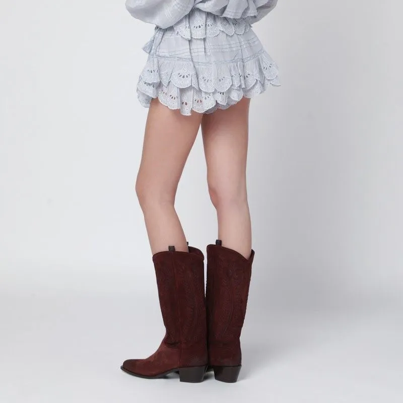 LIGHT BLUE LACE PURIA SHORTS WITH RUFFLES sold by Lord & Taylor product image thumbnail 2