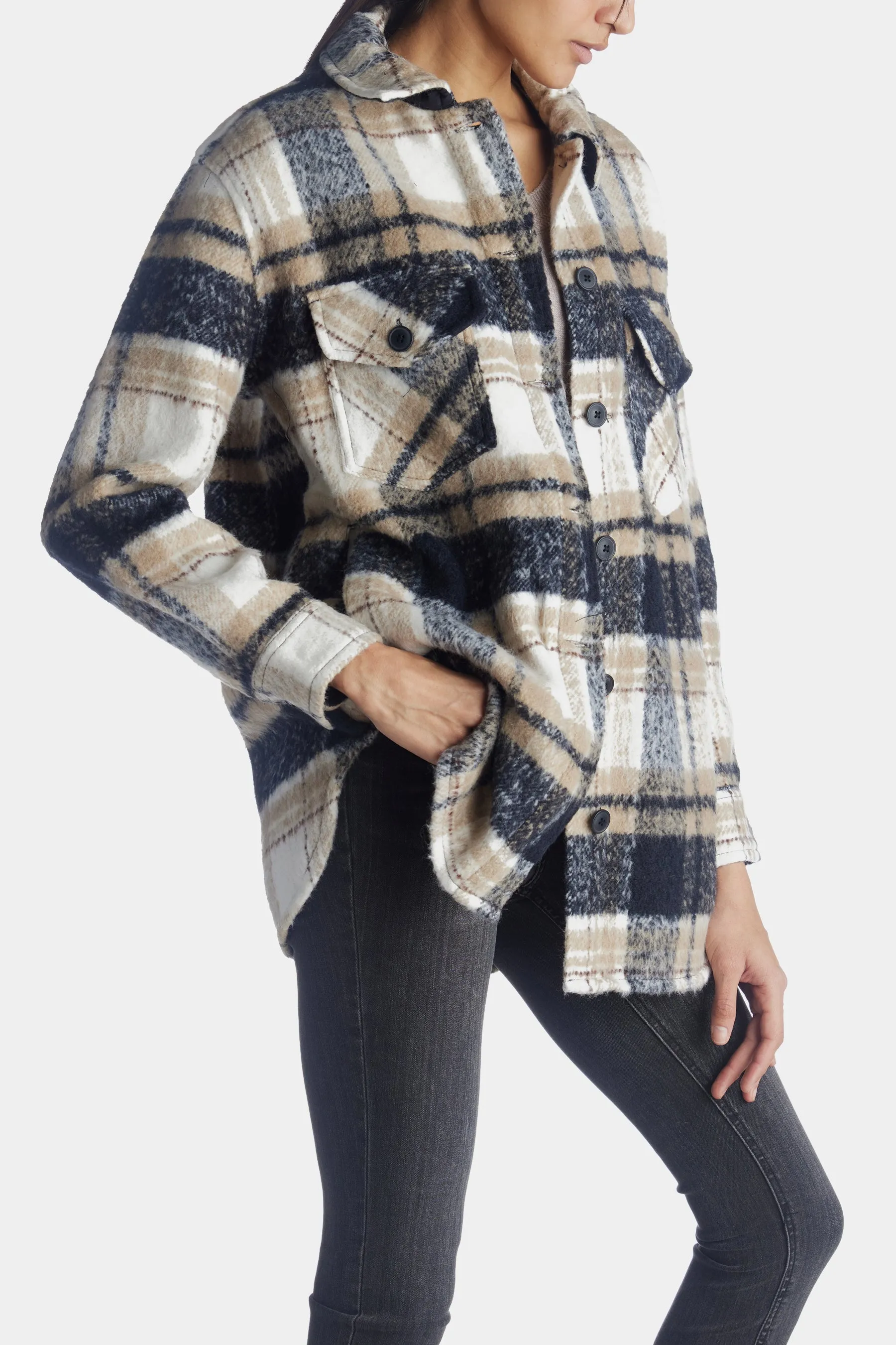 Plaid Shacket sold by Lord & Taylor product image thumbnail 4