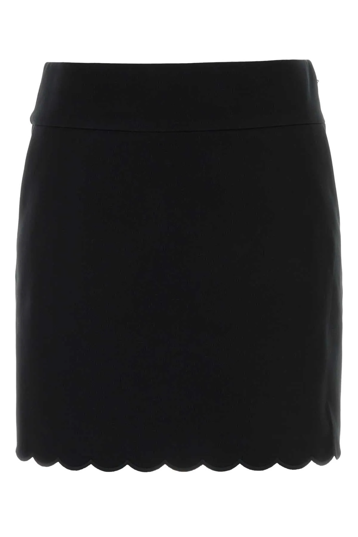 BLACK STRETCH COTTON MINI SKIRT sold by Lord & Taylor