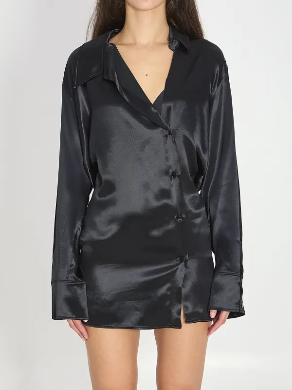BLACK MINI DRESS made by The Attico
