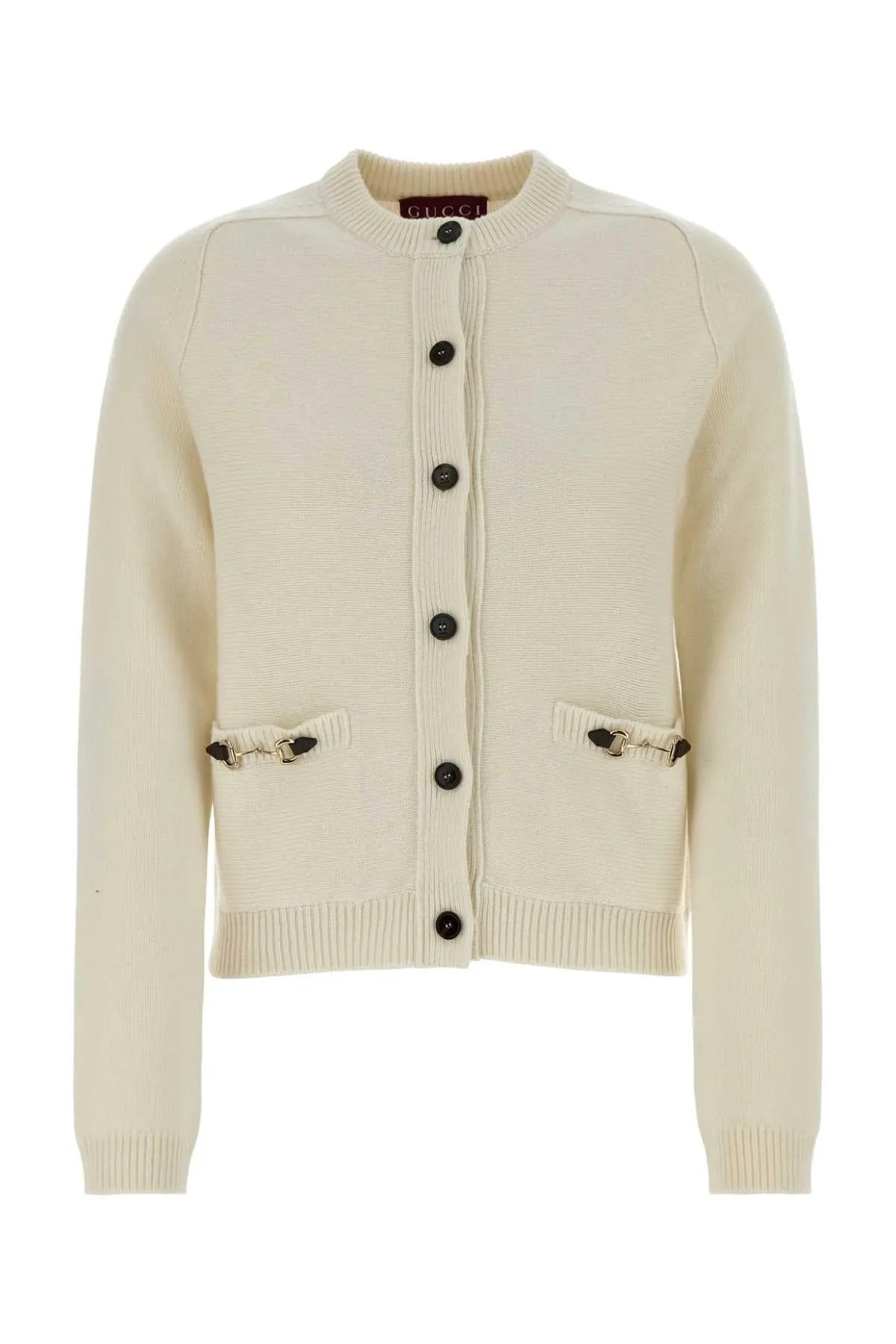 CASHMERE WOOL CARDIGAN WITH MORSETTO sold by Lord & Taylor