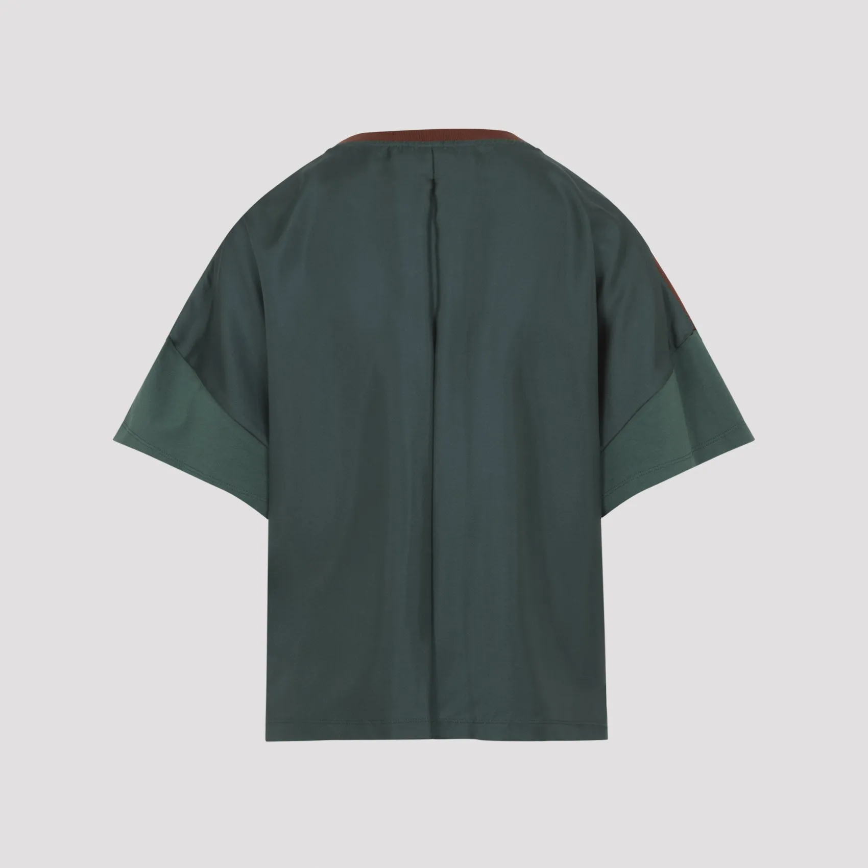 BROWN AND GREEN BOXY FIT COTTON T-SHIRT sold by Lord & Taylor product image thumbnail 3