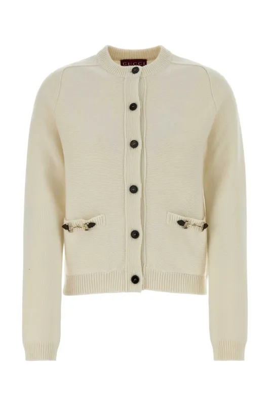 IVORY WOOL BLEND CARDIGAN sold by Lord & Taylor
