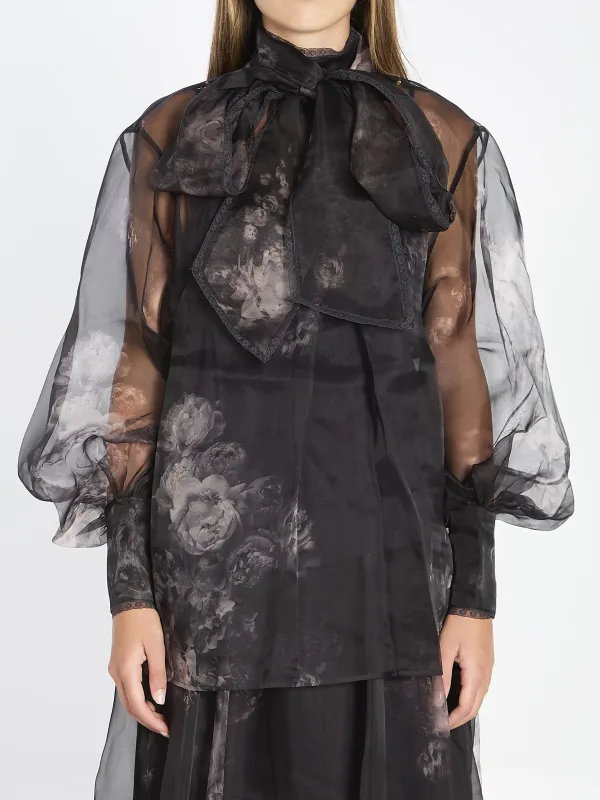 BLOUSE WITH LAVALLIERE HYPNOTIC sold by Lord & Taylor