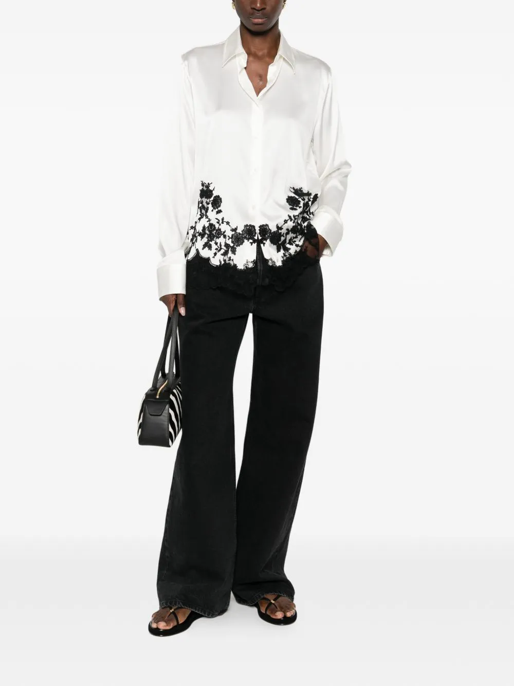 SILK EMBROIDERED SHIRT sold by Lord & Taylor product image thumbnail 4