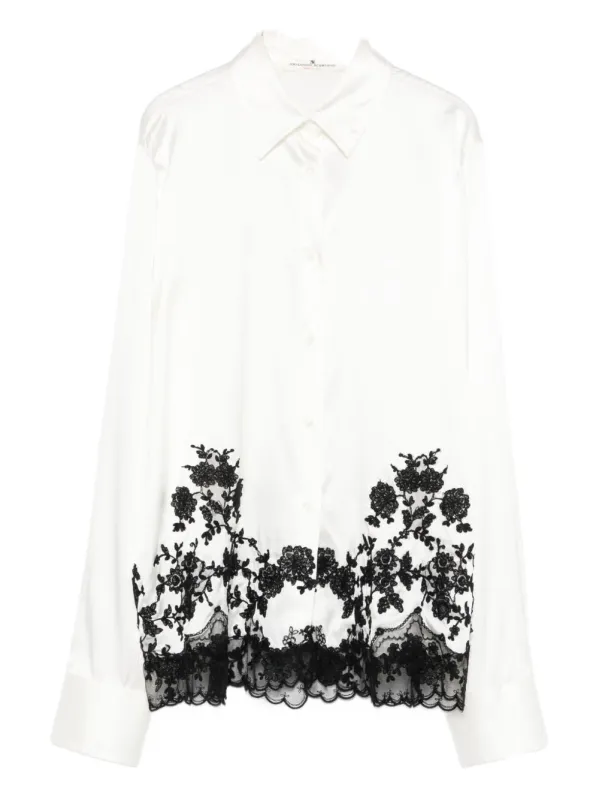 SILK EMBROIDERED SHIRT made by Ermanno Scervino