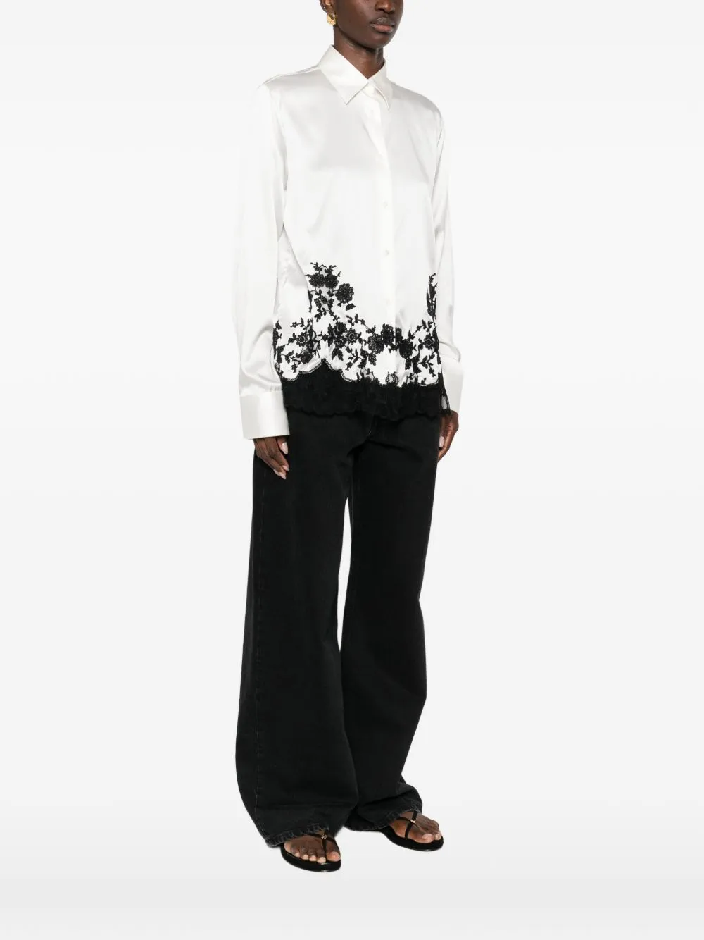 SILK EMBROIDERED SHIRT sold by Lord & Taylor product image thumbnail 5