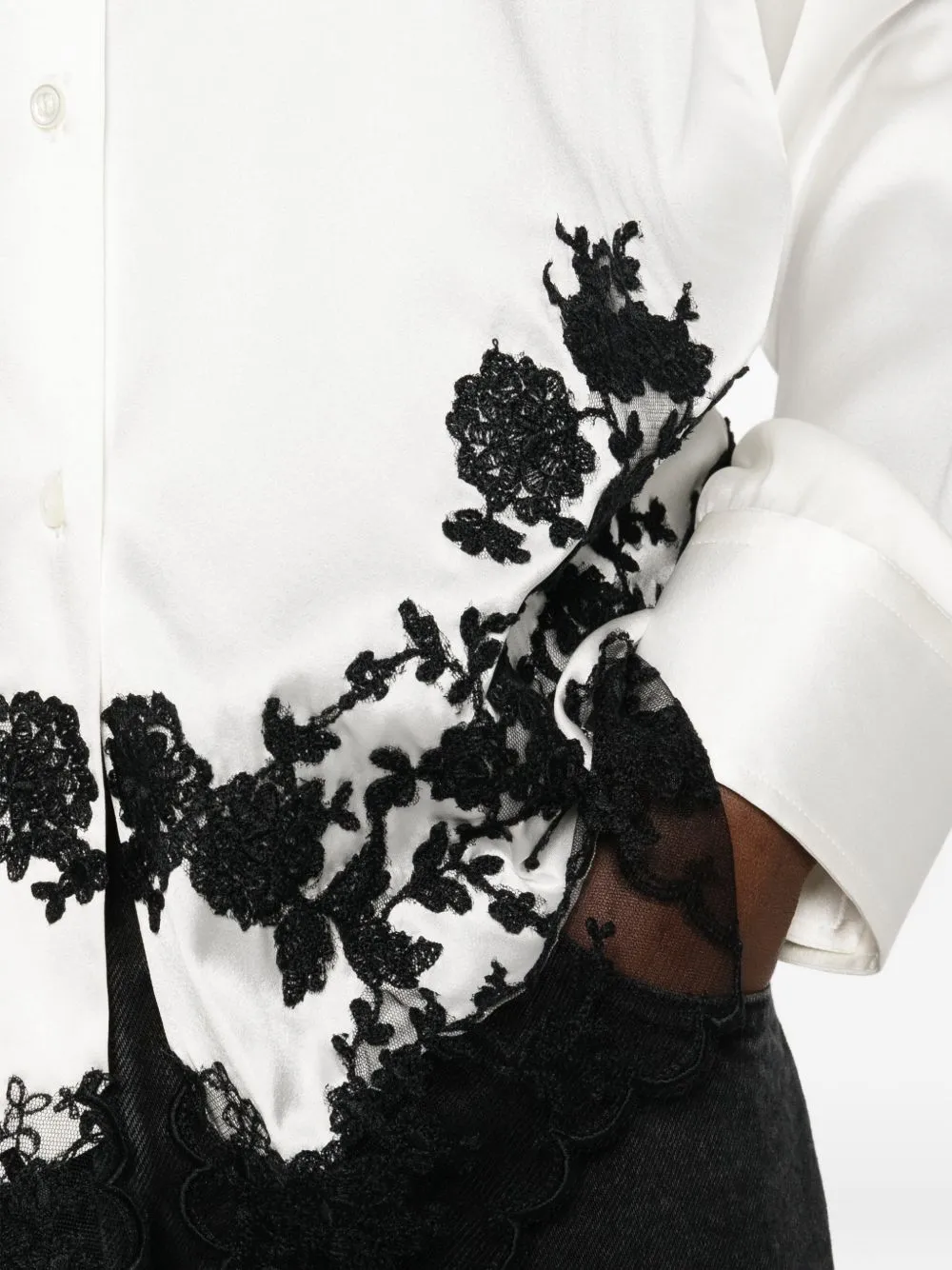 SILK EMBROIDERED SHIRT sold by Lord & Taylor product image thumbnail 2