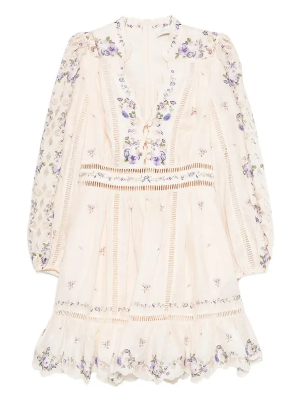 PATIENCE LINEN MINI DRESS sold by Lord & Taylor