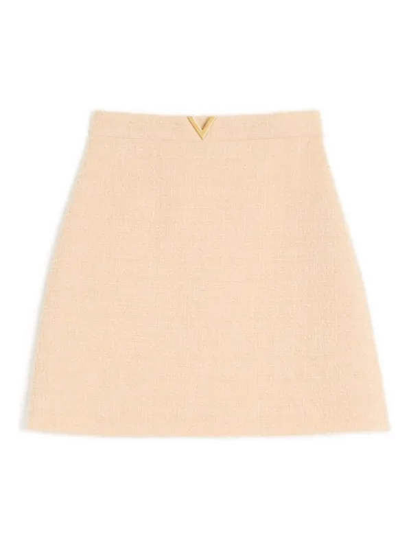 VLOGO SIGNATURE WOOL SKIRT sold by Lord & Taylor